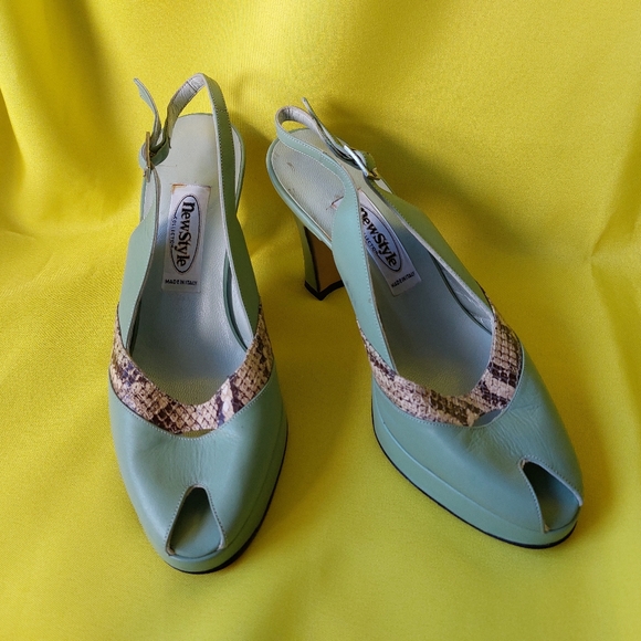 Vintage Woman Shoes by New Style Collection All Genuine Leather Made in Italy - Picture 6 of 12